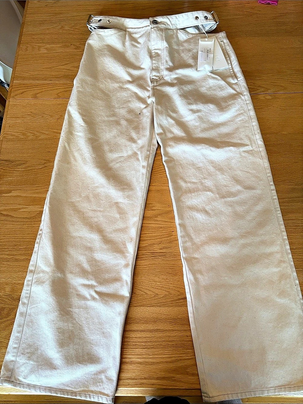 Dion Lee | Beige Y front jeans in White Size US 31 NWT